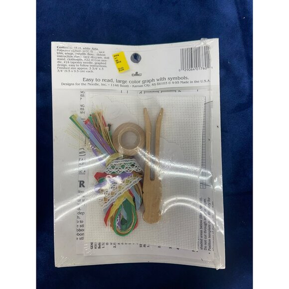 Design for the Needle Holiday Ribbon Embroidery cross stitch‎ Angel Kit ~ CHURCH - Picture 8 of 8